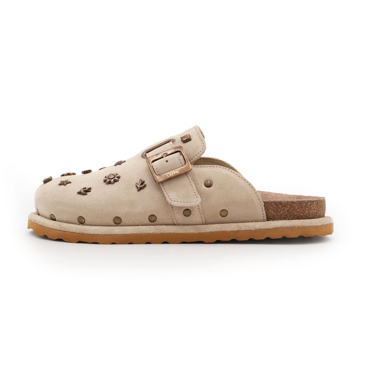 La Mule Riviera — Sand Suede